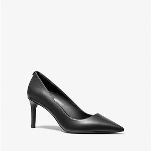 MICHAEL KORS Alina Flex Leather Pump Black Heels